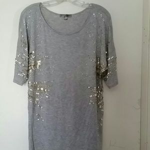 Fun sequins  oversize tee