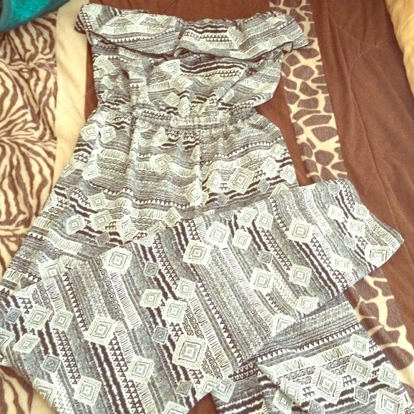 Tribal Print Romper