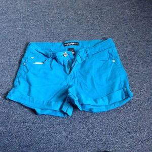 Chic turquoise shorts