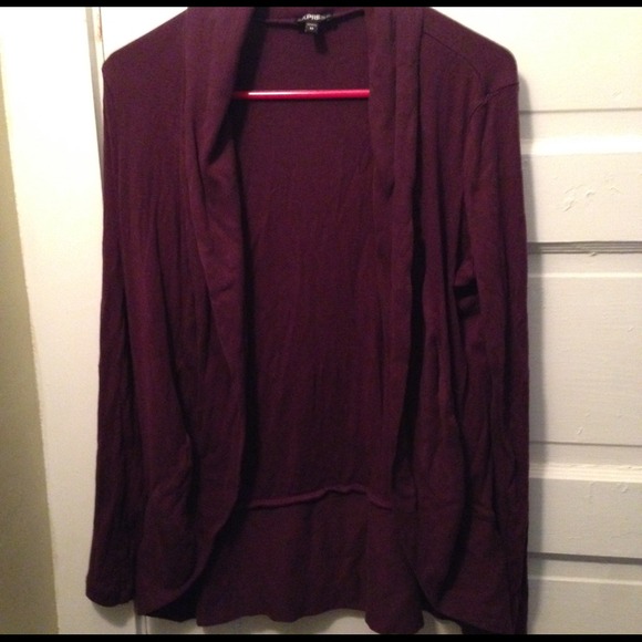 Express plum colored sweater