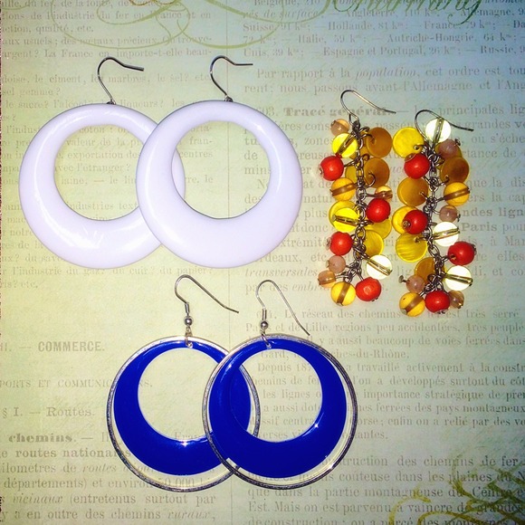 3 pairs of earrings bundle