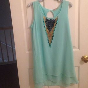 Altard state blue sequin dress