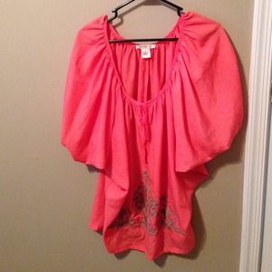 Hippy embroidered top