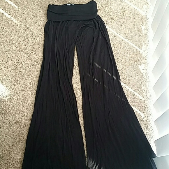 Soft Black Palazzo Pants
