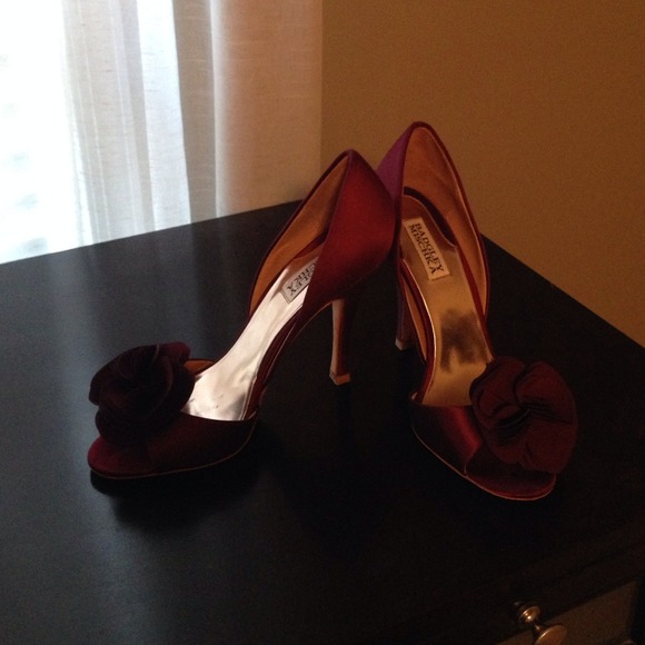 Satin heels