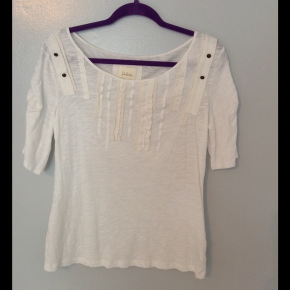 Anthro Deletta ribbon top
