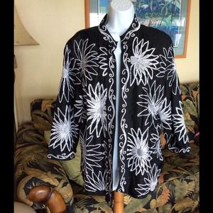 Chicos 100% silk jacket op