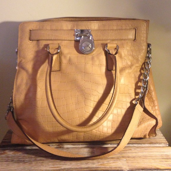 Michael Kors Soft Tan Leather Hamilton Tote