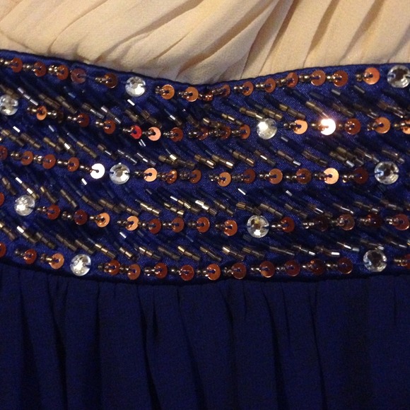 One shoulder homecoming evening mini dress - Picture 4 of 4