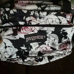 Jan sport skull messenger bag