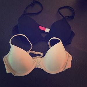 VS Pink Bras T-Shirt Demi Bundle