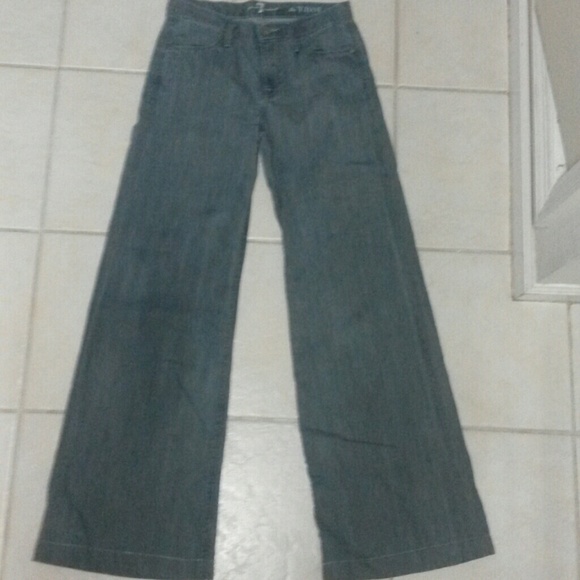 Trendy Seven For All Mankind Grey Trouser Pants