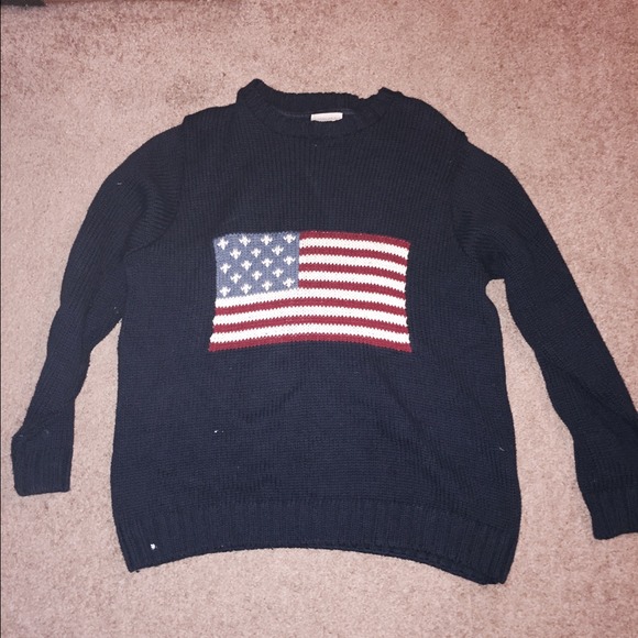 American Flag Sweater
