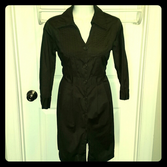 Olive green Button down dress