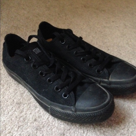All Black Converse