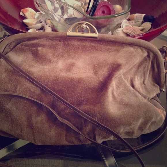 Great Italian genuine leather and suede purse