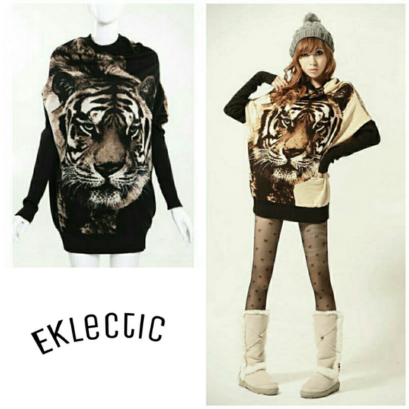 Tiger Print Shirt/Dress