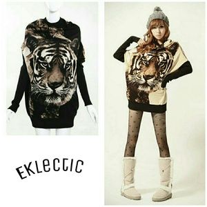 Tiger Print Shirt/Dress