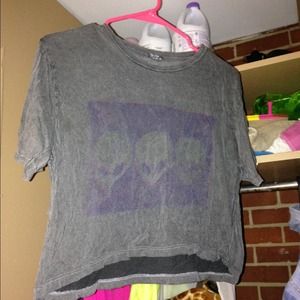 Brandy Melville faded alien croptop