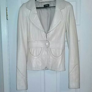 bebe Leather Sport Coat