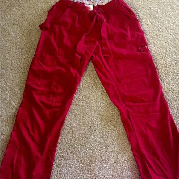 Koi Xs Petite red scrub pants. Great condition.