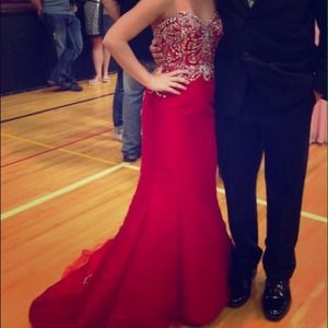 Size 2 red Jovani prom dress