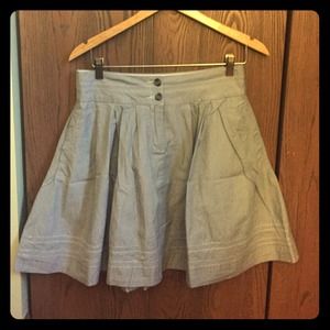 100% Cotton Striped Swing Skirt