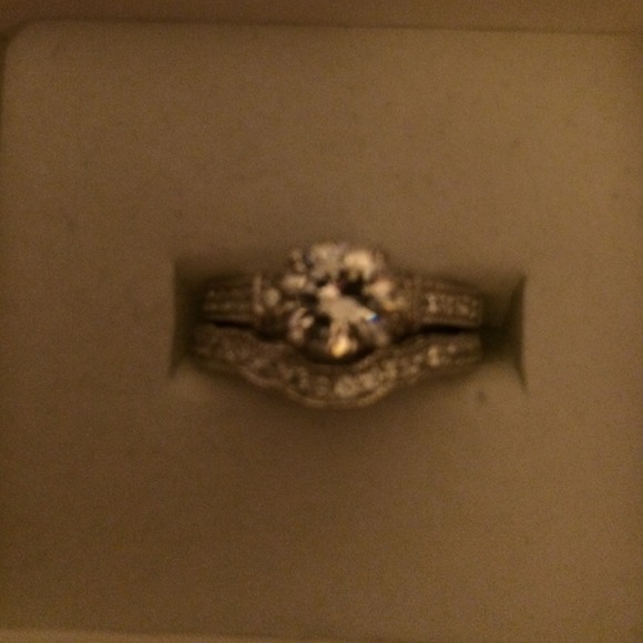 Sterling Silver Wedding Set