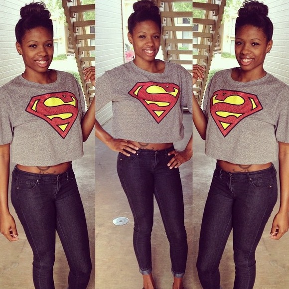 Superman crop top
