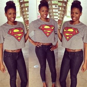 Superman crop top