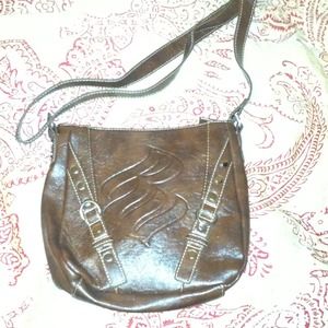 Brown shoulder bag