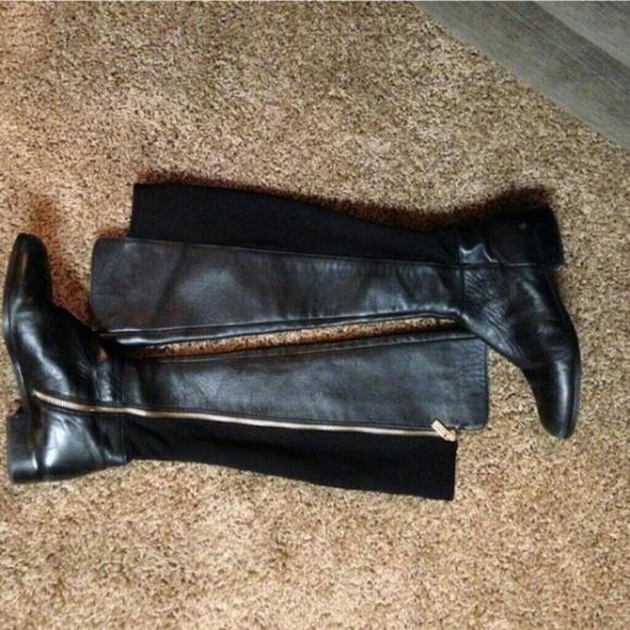 Michael Kors Black Leather Boots