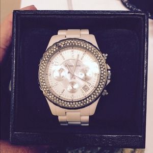White Michael Kors watch