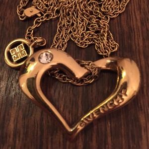 Gold Givenchy heart necklace