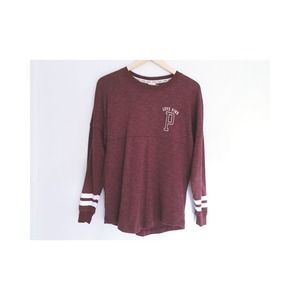✖️SOLD-eBay✖️PINK maroon oversize crew sweatshirt