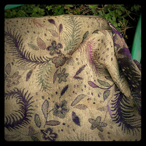 Purple and Gold Shawl/Scarf