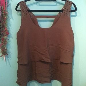 Dark green anthropologie tank top