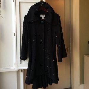 Joseph Ribkoff, black, sequined cocktail jacket
