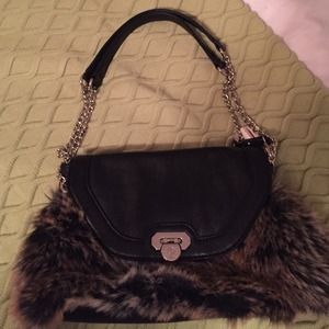 Jennifer Lopez Faux Fur handbag
