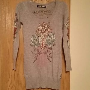 Ed Hardy long sweater