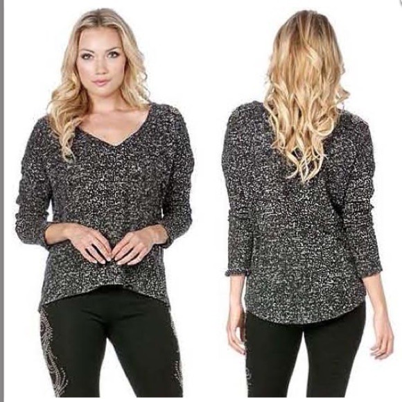 Miss Me Black Rhinestone Embellished Sweater