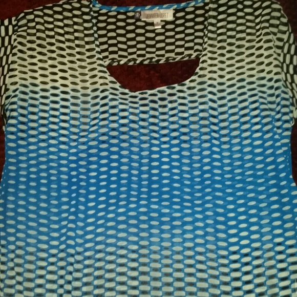Jennifer Lopez Sheer Polka Dot Top