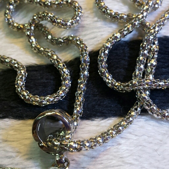 Heart turquoise necklace earrings set - Picture 4 of 4