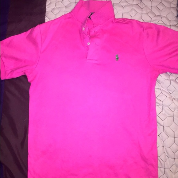 Pink polo shirt