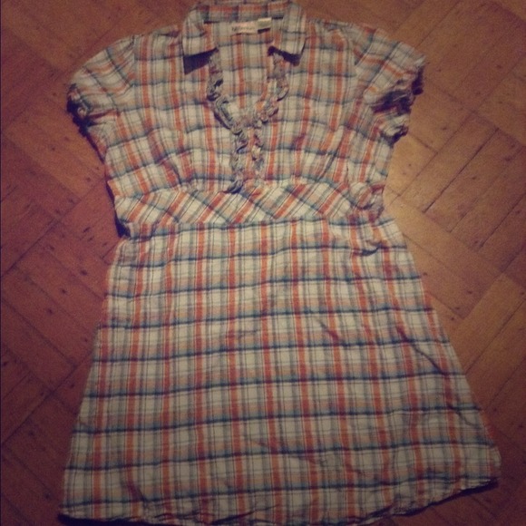 WOMENS PLAID DRESS SZ 1X PREOWNED - Picture 1 of 3
