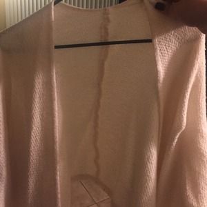 White/creme color cardi from brandy