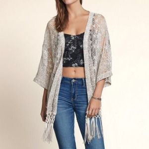 Gray Hollister kimono!