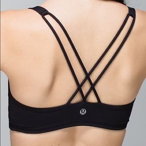 Free To Be Black Lululemon Sports Bra!