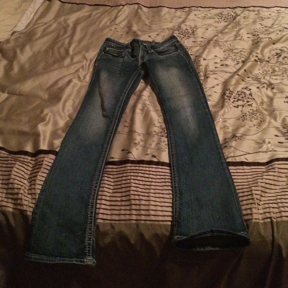 Hydraulic stretch jeans 3/4 stretch bootcut