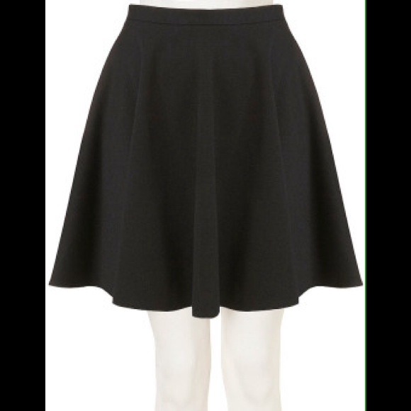 Topshop black skater skirt